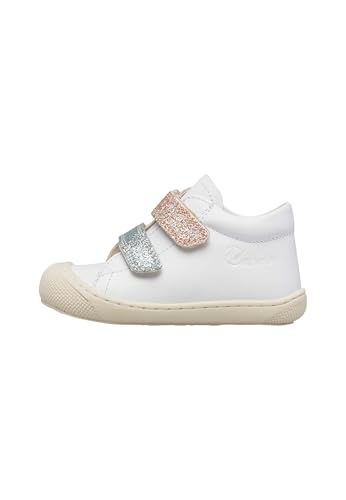 Naturino CORKEL VL Calf/Glitter White-Sky - puder