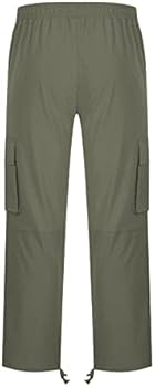 Zip Off Cargo Broek Heren, Werkbroek & Veiligheid Slim Fit Mesh met meerdere zakken, Effen kleur Casual Broek, Leger Combat Broek, Outdoor Werken Vissen Wandelen Broek Werkkleding, Grijs, M