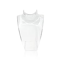 siduytin Acrylic Jewelry Holder Portable Pendant Earrings Mannequin Bust Display Stand Shopping Mall Storaging Organizers, transparent