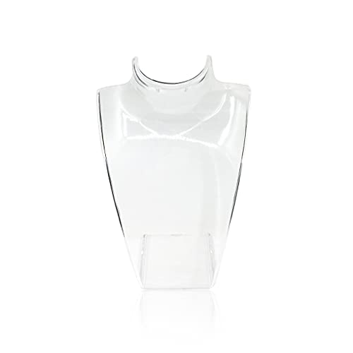 siduytin Acrylic Jewelry Holder Portable Pendant Earrings Mannequin Bust Display Stand Shopping Mall Storaging Organizers, transparent