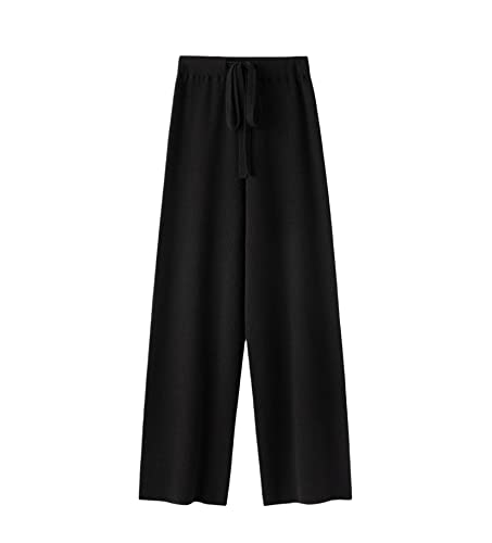 Pantalon femme 100 % cachemire Wvapzxx noir XL pour l'hiver