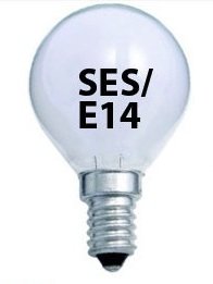 Branded 10x Opal Golf Light Bulb 25w / SES Small Edison White Pearl Soft Lamps