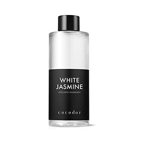 Cocod'or COCODOR Reed Diffuser Oil Refill/White Jasmine/6.7oz(200ml)/1 Pack/Aroma therapy, Home Fragrance, Scented Oils, Oils for Reed Diffuser, Office Décor, Decoration Cover