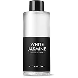 COCODOR Reed Diffuser Oil Refill/White Jasmine/6.7oz(200ml)/1 Pack/Aroma Therapy, Home Fragrance, Scented Oils, Oils for Reed Diffuser