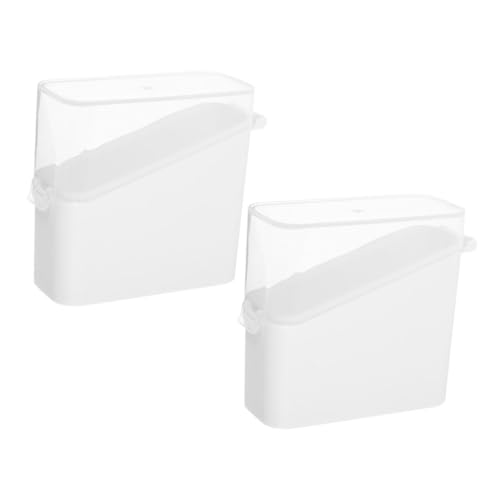 ULTECHNOVO 2Piezas Caja de Almacenamiento de Queso y Transparente con Tapa Organizador Apilable para Frigorífico Diseño Elegante y Funcional para Rebanadas de Queso y