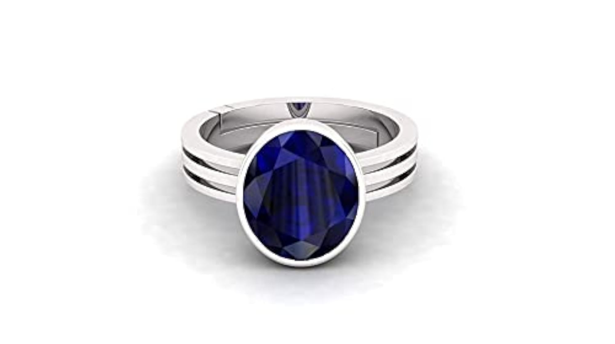 14.25 Ratti Certified Blue Sapphire Adjustable Ring