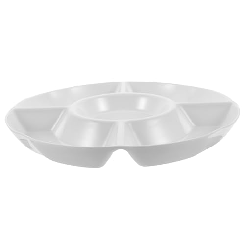 FUNOMOCYA Household Snack Serving Tray Divided Appetizer Tray Multiple Compartments for and Dried Fruits for Entertaining Home Decor and Gatherings