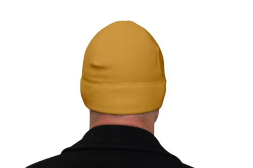 Temple Tape Tactical Fleece Watch Cap Beanie – Skull Cap Fleece Hat - 2 Pack Black/Sand Brown - One Size (Fits Most Heads) #TOP6