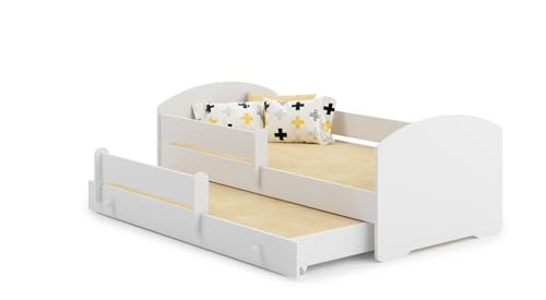 KOBI Letto Bambino LUK Singolo 160x80 estraibile con Materasso