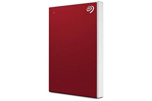 Image of Seagate Backup Plus Slim 2 TB External HDD - USB 3.0 for Windows and Mac, 3 yr Data Recovery Services, Portable Hard Drive, 6 Month Mylio Create and Dropbox Plan - Red (STHN2000403)