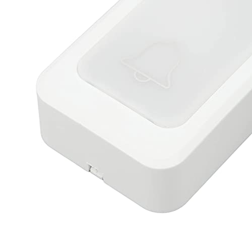 Campainha Piscando Com LED, Kit de Campainha Sem Fio, Toques Múltiplos, Fixados na Luz Colorida de L