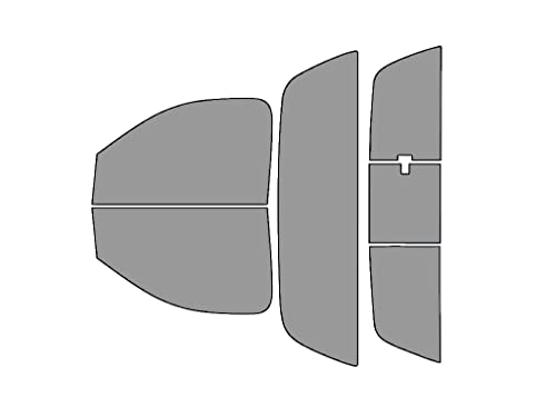 Kit de película para vidros Rvinyl pré-cortado para Dodge Ram 2002–2008 cabine simples 2 portas, preto 50%, camada única