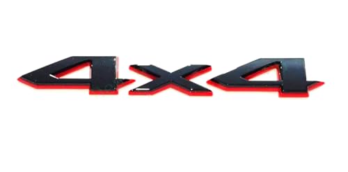 Image of 1Pc New Rear 4X4 Emblems Badge Nameplate Letter Replacement for WL /WK L 2021+Limited Universal Car (Redline)