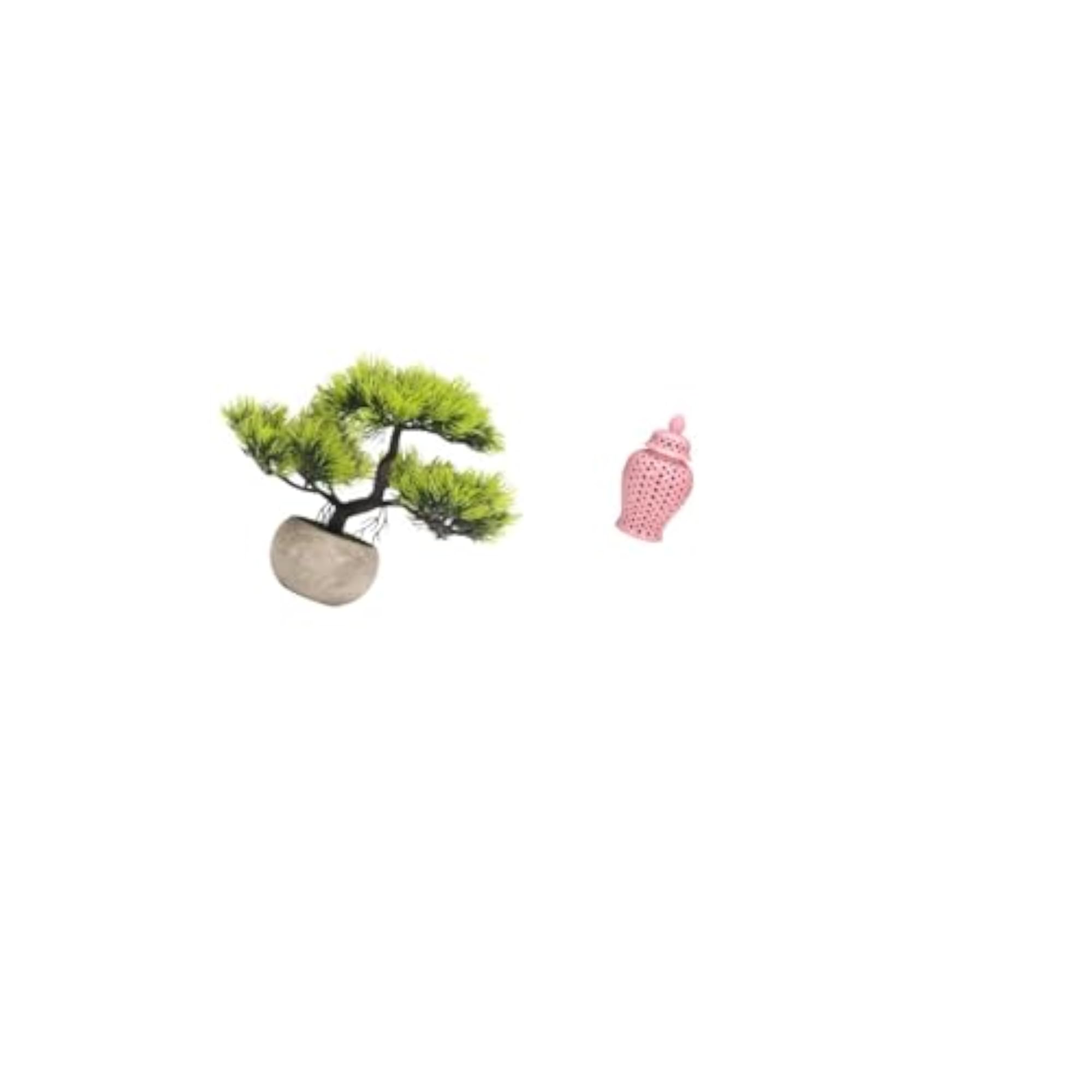Artificial Bonsai Tree with Ceramic Pot and Lid