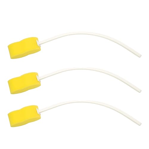 Sammons Preston Bendable Sponge, Pack of 3, Contour Bendable Polyfoam Sponge with Long Handle for Easy Washing, Washer and Scrubber Cleaning Aid, Extended Reacher for Limited Range of Motion
