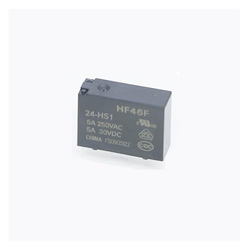 Relé HF46F 5V 12V 24V de 4 pines y 5A para automatización industrial