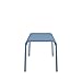 Novogratz Poolside Gossip, Ola All-Steel Table and Bench Set, French Blue