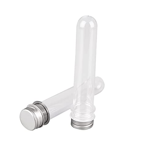 FUNOMOCYA 25pcs Test Tube Bottle Test Tubes with Lids Facial Mask Powder Test Tubes Clear Test Tube Candy Test Tubes Devices Candy Container Test Tube with Cover