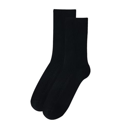 Image of MELUSA Wool Cashmere Socks for Women, Super Soft Warm Cozy Winter Gift Crew Socks