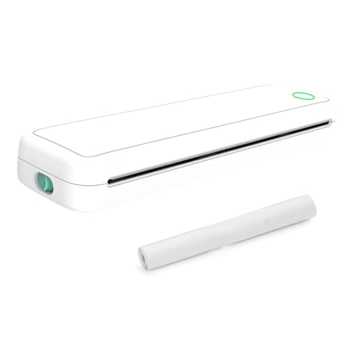 Imprimante thermique A4 portable mini blanche pour resoudre les pannes d'encre au bureau