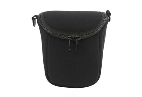 YShiuoL Bolso Tipo Bandolera for cámara for pequeño for de un Solo Hombro Estuche for cámaras SLR for DSLR y Lentes Funda Camara Reflex(Black)