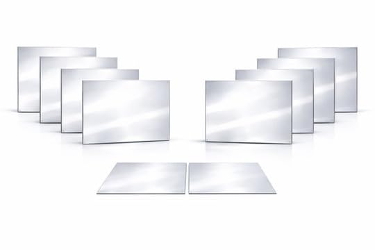 Plaque Miroir Aluminium Découpable Panneau Mural Argent Incassable