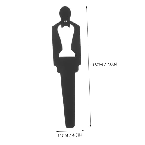 EXQUIMEUBLE アクリル製トイレサイン 男女兼用 防水防塵自己粘着式ドア用表示板 おしゃれで簡単取付 ホテル 店舗 公共施設に