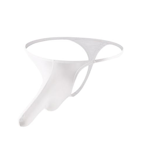 Men's Ice Silk Underwear Elephant Nose Thong Sexy T-Back And Breathable Panties4