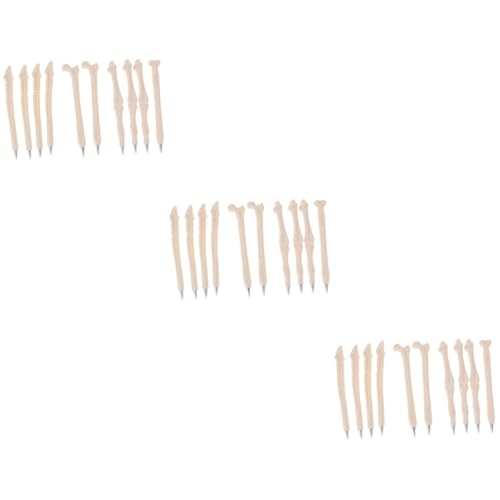 NUOBESTY 30 Pcs Bone Pens Skeleton Pens Bulk Halloween Ballpoint Pen Bolígrafos Pen for Nurses Doctor Monks Decor Novelty Bone Ballpoint Pens Novelty Pen Fun Pen Personality Stationery