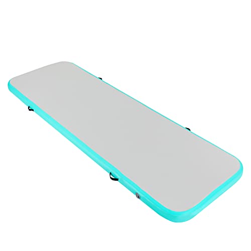 3.2x9.8ft Inflatable Air Gymnastics Mat Training Mats Gymnastics Pad Floor Tumbling Yoga Mat with Pump, Inflatable Mat Home Use, Training, Cheerleading, Yoga