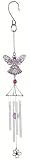 Carson Home Accents CHA63156 Pewterworks Angel Crystal Wind Chime