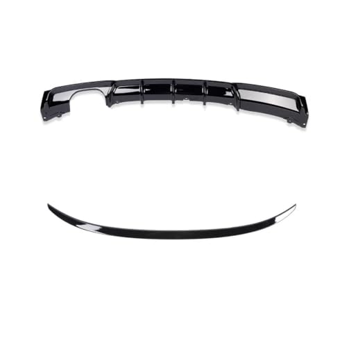 Difusor trasero MSport look carbono con protector integrado para Serie 3 F30 F31