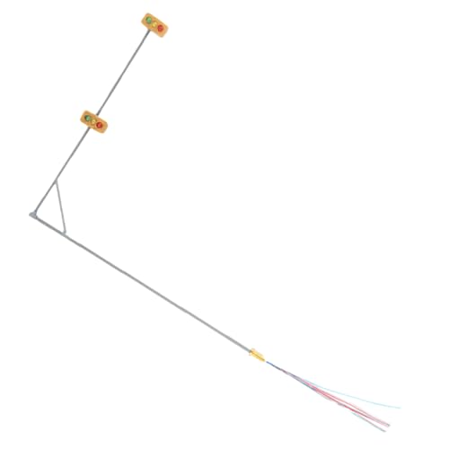 CORHAD Miniature Railroad Signal Light Model Abs Metal Decor Train Light Model Miniature Traffic Lamp