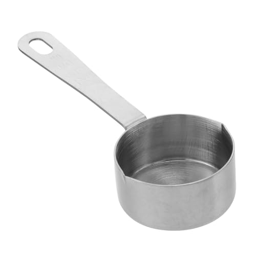 ARTSEWPLY Cuchara Medidora de Acero Inoxidable para Cocina Cuchara para Salsas y Sopas Diseño Ligero y Colgante para Lavavajillas Utensilio Multifuncional para Hornear y Cocinar