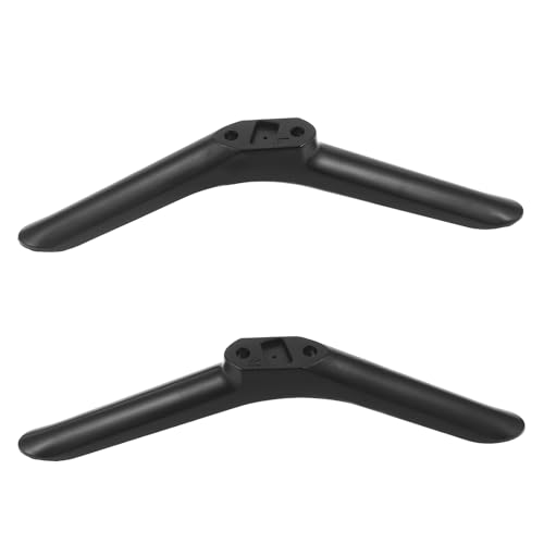 OUNONA Soporte para Patas de TV de Plástico Negro con Tornillos y Base Antideslizante para Smart TV y Pantalla Plana en Cocinas y Dormitorios