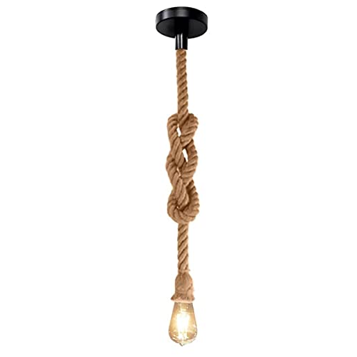 Pendente Corda Retro Vintage Design Rústico Decorativo E27