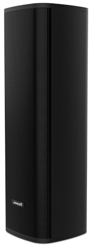 Audibax Tucson 100 Black - Enceintes Colonnes Passives pour l'Extérieur - Paire d'Enceintes Stéréo - Puissance 100W - Son Linéaire à Longue Portée - Protection Étanche IP65