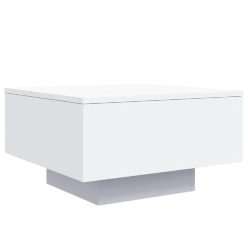 vidaXL Table Basse, Table d'Appoint, Bout de Canapé, Meuble de Salon Salle de Séjour Maison Intérieur, Moderne, Blanc Bois d'Ingénierie