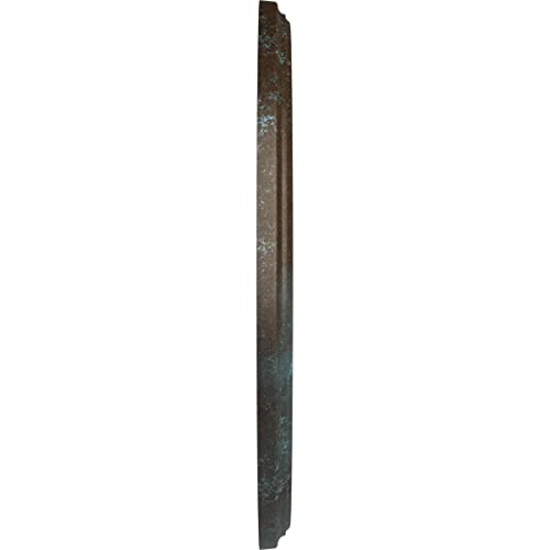 Image of Ekena Millwork 15 3 /4 inchOD x 3 7 /8 inchID x 3 /4 inchP Berkshire Ceiling Medallion Fits Canopies up to 7 inch Ceiling Medallion, Bronze Blue Patina