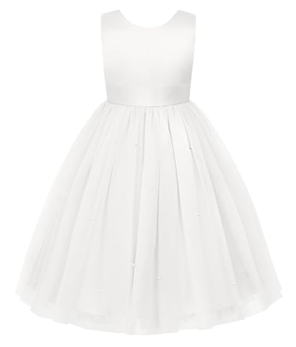 JerrisApparel Flower Girls Dress Wedding Satin Dresses Princess Birthday Party Prom Ball Gown2