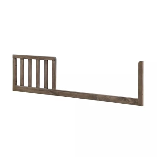 Image of CC KITS Toddler Bed Safety Guard Rail for Ti Amo Convertible Cribs by Bivona - Solid Wood Rail for Convertible Crib to Toddler Bed Conversion - Safety Bed Rail for Children (Option 1, Slate)