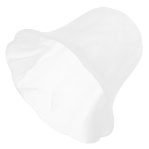 TEHAUX Paralume in Vetro a Campana Satinato Incisioni Floreali per Ricambio di Lampadari e Applique da Parete, Compatibile Lampadine a Risparmio Energetico, per Ambienti Residenziali