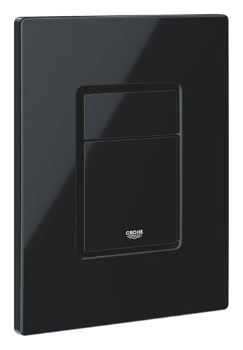GROHE Even Plaque de Commande, Double Touche Interrompable, Economie d'Eau, Montage Horizontal ou...