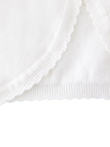 Girls's Petaling Cropped Knitted Sweater Toddler Soft Round Neck Long Sleeves Lightweight Knitwear4