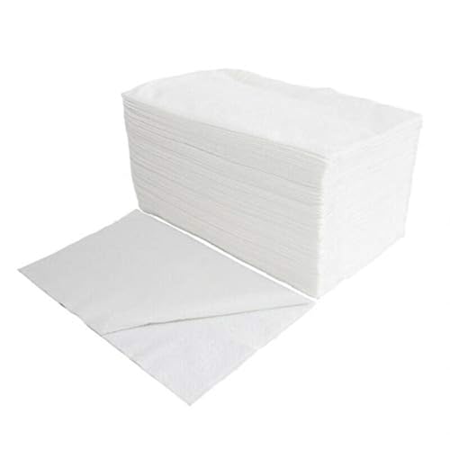 EKO Higiena 70×40 Disposable Hair Drying Towels Smooth Viscose and Polyester Fabric Face Cloths Body Wipes Makeup Remover Pads Hairdressing - Absorbent and Hygienic 45 gsm 50 Pieces