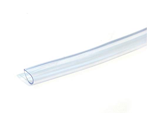 33 Feet (10 Meter) PVC Clear Tubing Flexible Food Grade Water Beer Wine Making Line Feeding Hose Home (1/2" ID 5/8" OD)