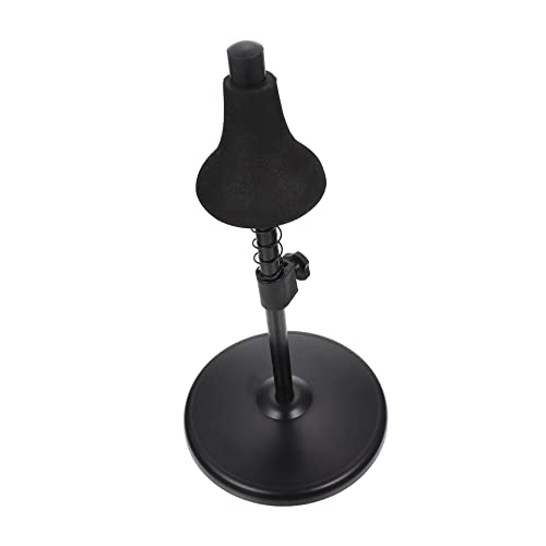 Mipcase Small Stand Rack Trumpet Display Musical Instrument Holder Flugelhorn Holder Musical Instrument Storage Stand Flugelhorn Stand Iron Black