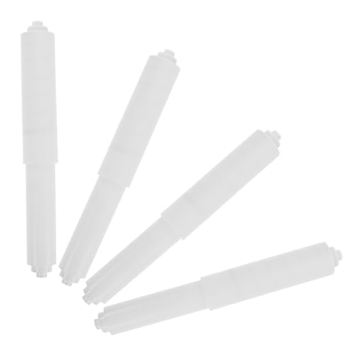 Varilla de resorte para soporte de papel higiénico SHINEOFI de plástico blanco pack de 4 unidades 2