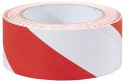 Draper 69010 33m x 50mm Red And White Hazard Tape Roll