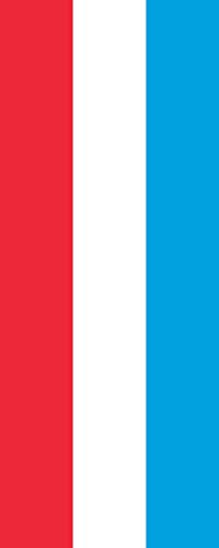 Drapeau Luxembourg 300x120cm idéal pour mât vertical de mairie
